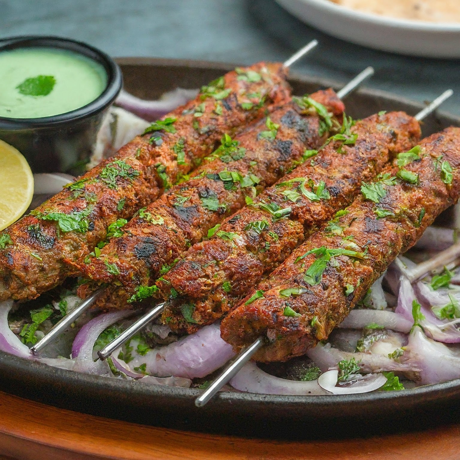 Authentic chicken kebabs